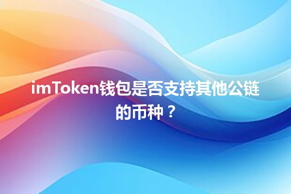 imToken钱包是否支持其他公链的币种？